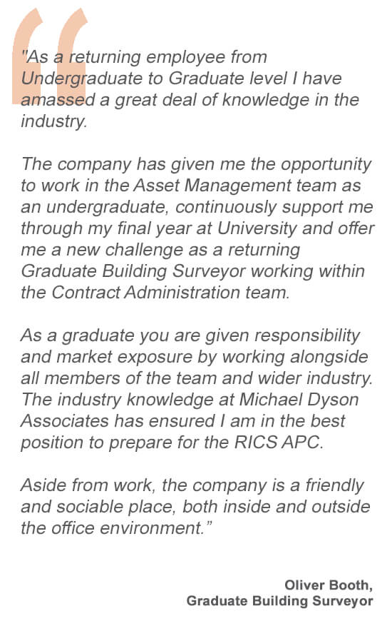 Graduates | Specialist Housing Consultancy | Michael Dyson Ltd
